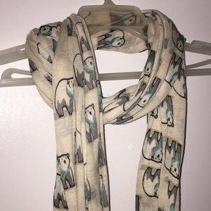 Polar bear scarf